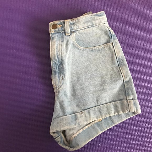 American Apparel Jean Shorts Size 27 - Picture 2 of 8